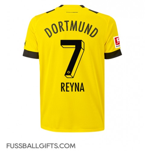 Borussia Dortmund Giovanni Reyna #7 Fußballbekleidung Heimtrikot 2022-23 Kurzarm